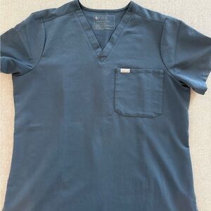 Figs V-Neck Scrub Top Dark Harbor